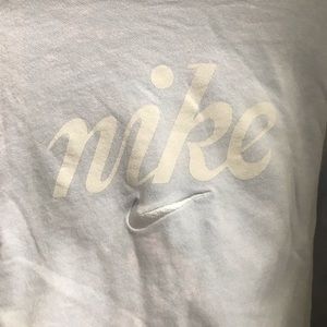 Light purple/bleach pattern cropped Nike sweatshrt